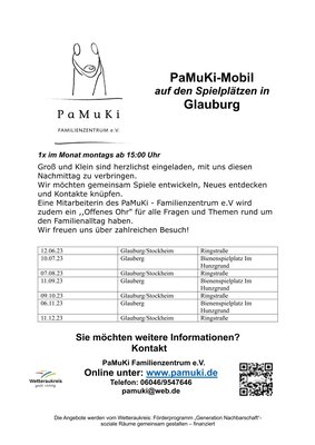 Veranstaltung: PaMuKi - Mobil auf dem Spielplatz Stockheim