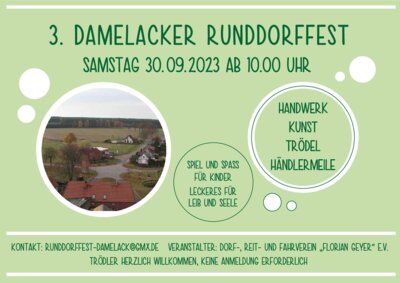 Veranstaltung: 3. Damelacker Runddorffest