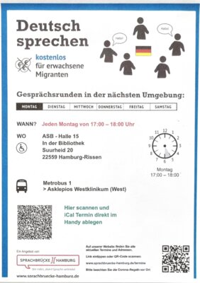 Veranstaltung: Deutsch sprechen f&uuml;r erwachsene Migranten