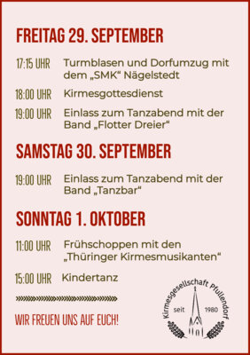 Program Kirmes in Pfullendorf (Bild vergrößern)