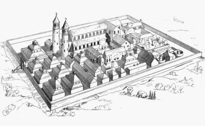 Modell Klosteranlage (Bild vergrößern)