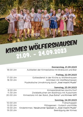Kirmes in Wölfershausen 21.- 24.09.2023 (Bild vergrößern)