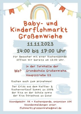 Baby- und Kinderflohmarkt Großenwiehe 2023 (Bild vergrößern)