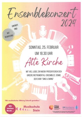 Veranstaltung: Ensemble-Konzert Musikschule