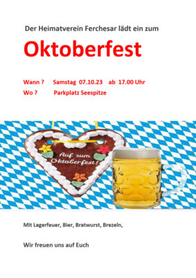 Flyer - Oktoberfest Ferchesar (Bild vergrößern)