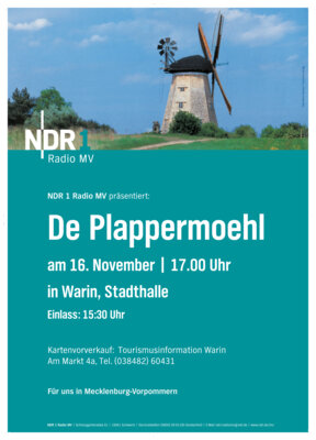 Veranstaltung: De NDR-Plappermoehl kümmt na Warin!