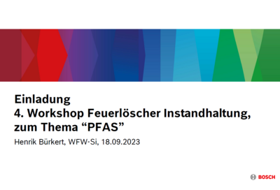 Veranstaltung: Workshop Feuerlöscher und PFAS