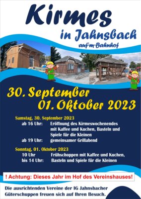 Veranstaltung: Jahnsbacher Kirmes im Hof des Vereinshauses