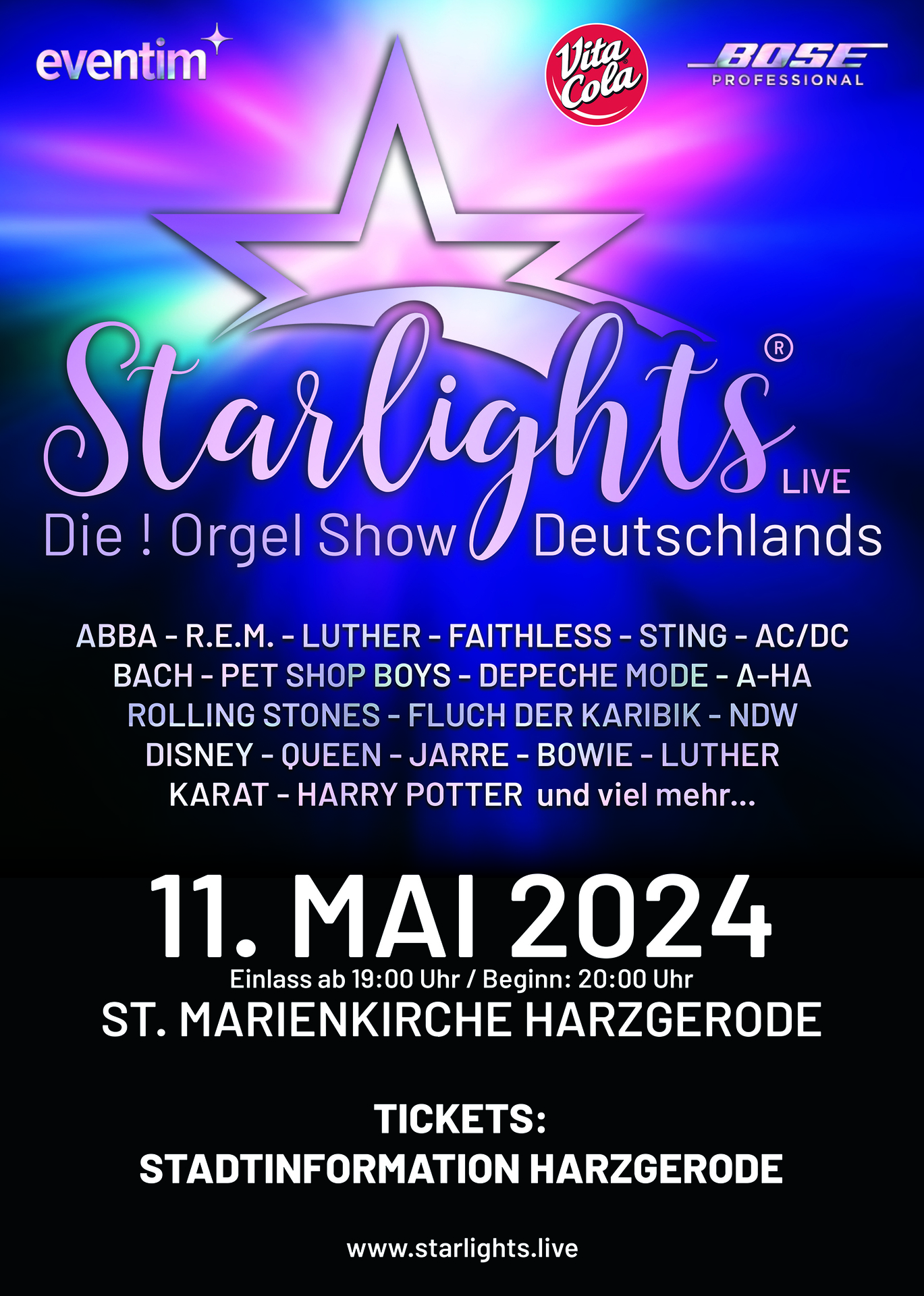 STARLIGHTS LIVE - Die! Orgelshow Deutschlands