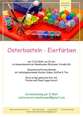 Link zu: Basteln zu Ostern + Eier f&auml;rben