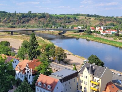 Blick von der Albrechtsburg Meißen