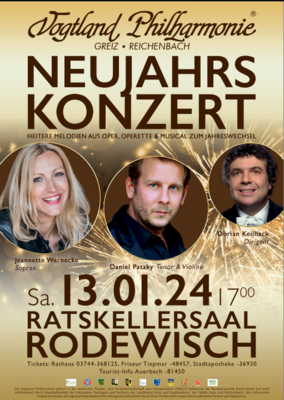 Veranstaltung: Musikalisch ins neue Jahr Neujahrskonzert im Ratskeller Rodewisch