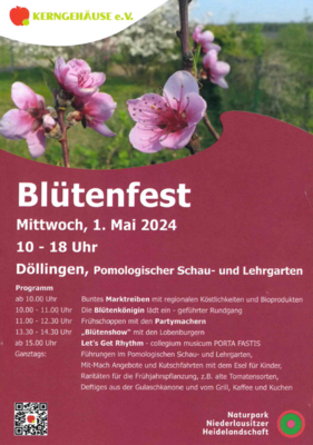 Veranstaltungsflyer Blütenfest (Bild vergrößern)