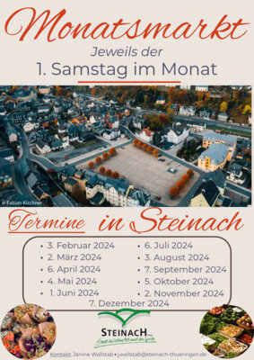 Veranstaltung: Steinacher Monatsmarkt