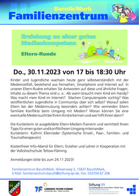 Familien-und Freizeittreff Medienkompetenz (Bild vergrößern)