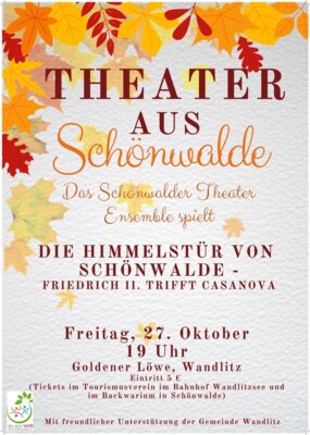 Veranstaltung: Theateraufführung "Die Himmelstür von Schönwalde"