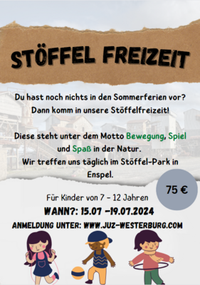 Veranstaltung: Ausgebucht!!! Stöffel-Freizeit