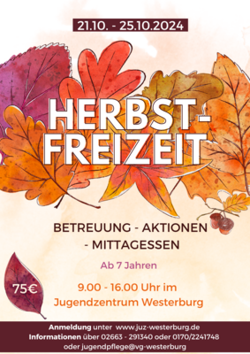 Veranstaltung: Ausgebucht!!! Herbst-Freizeit