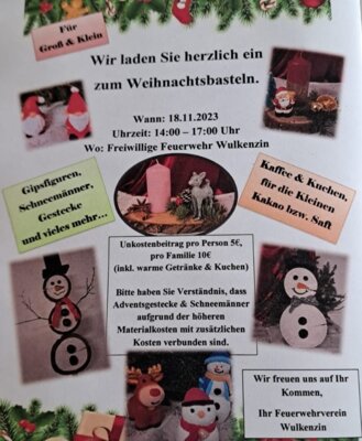 Weihnachtsbasteln (Bild vergrößern)