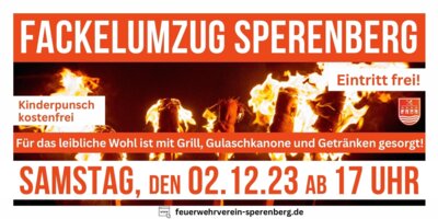 Veranstaltung: Fackelumzug Sperenberg