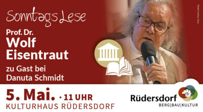Veranstaltung: Abgesagt: SonntagsLese mit Prof. Dr. Wolf Eisentraut