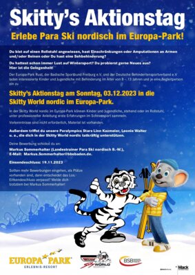 Veranstaltung: Skitty´s Aktionstag (Paraski) im Europapark