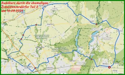 Rundkurs über 70 km mit 3 Kulturstopps! (Bild vergrößern)