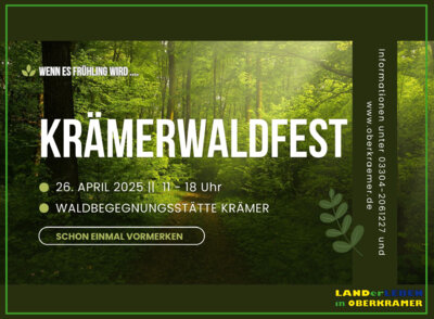 Veranstaltung: KRÄMERWALDFEST Sa 26. 04. 2025
