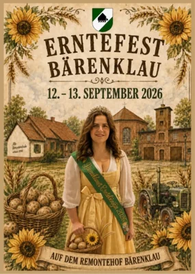 Erntekönigin, Sonnenblumen (Bild vergr&ouml;&szlig;ern)
