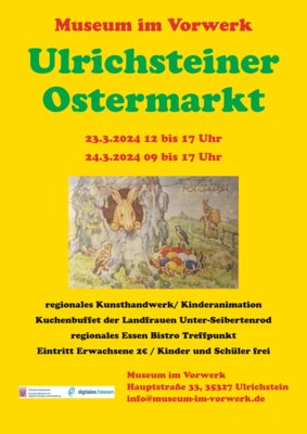 Plakat Ostermarkt 2024 Museum im Vorwerk