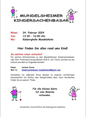 Kindersachenbasar