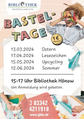 Veranstaltung: BastelTage in der Bibliothek