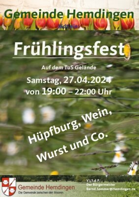 Veranstaltung: Frühlingsfest der Gemeinde Hemdingen