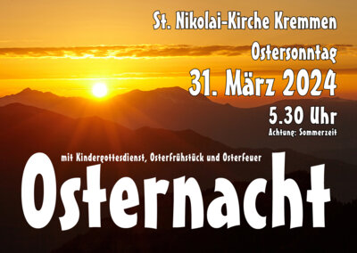 Veranstaltung: Osternacht in Kremmen