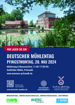 Plakat Deutscher Mühlentag - Kathfelder Mühle