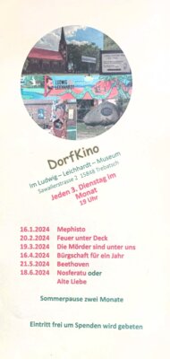 Veranstaltung: Dorfkino in Trebatsch (Jeden 3. Dienstag im Monat)