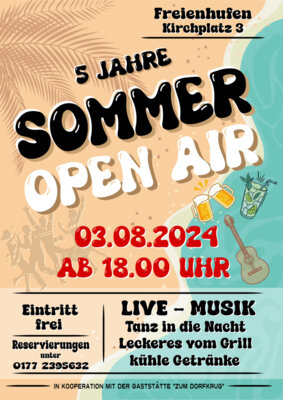 Flyer Sommer OpenAir