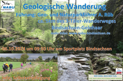 Geologische Wanderung der NABU am 06.10.2024