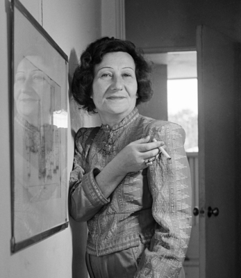 Galka Scheyer, ca. 1940, Los  Angeles, Fotografie, Ausschnitt,  Estate of Alexander Hammid  (Foto: Alexander Hammid) (Bild vergrößern)