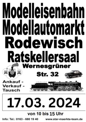 Veranstaltung: Modellbahnb&ouml;rse