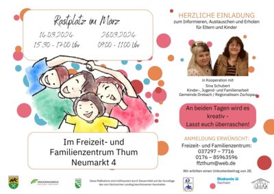 Veranstaltung: Rastplatz im Freizeit- und Familienzentrum Thum