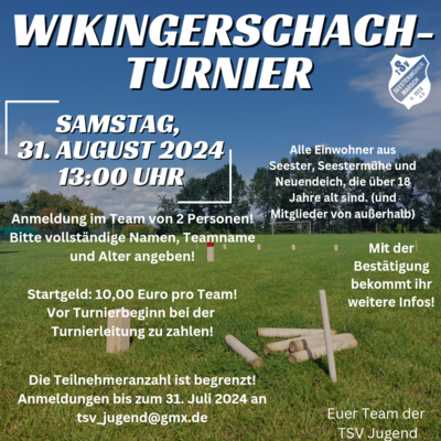 Veranstaltung: Wikingerschach-Turnier Ü18