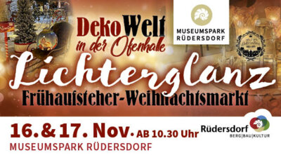 Veranstaltung: Dekowelt ›Lichterglanz‹ – Der Weihnachtsmarkt für Frühaufsteher