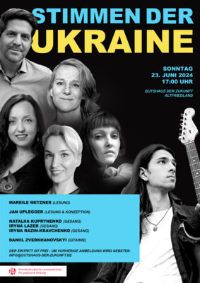 Veranstaltung: "Stimmen der Ukraine" - eine musikalische Lesung