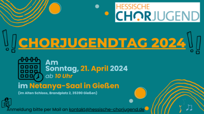 Veranstaltung: Hessischer Chorjugendtag 2024 in Gießen