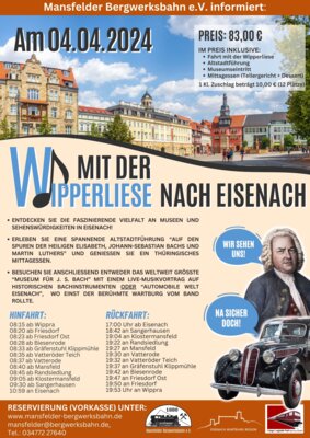 Mit der Wipperliese nach Eisenach