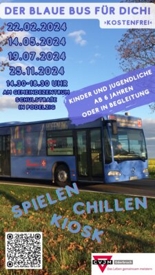 Veranstaltung: Der blaue Bus für dich!