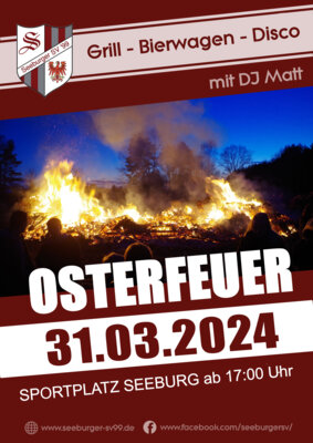 Veranstaltung: Osterfeuer in Seeburg
