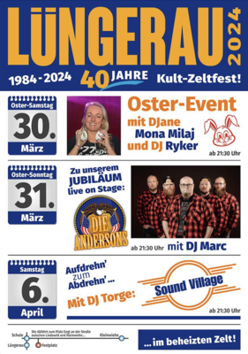 Veranstaltung: Lüngerau Zeltfest - 40 Jahre