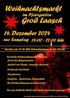 Gross Laasch - Weihnachtsmarkt im Pfarrgarten